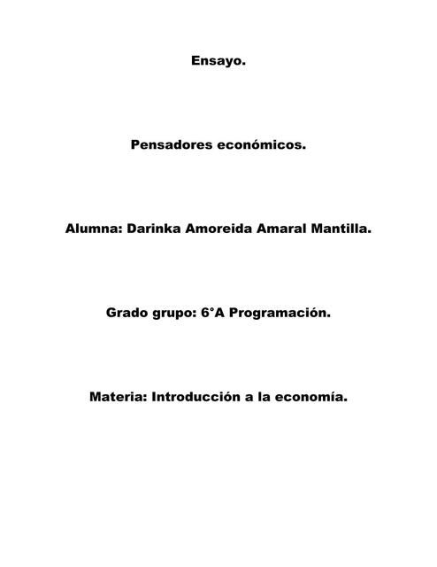 Pensadores económicos