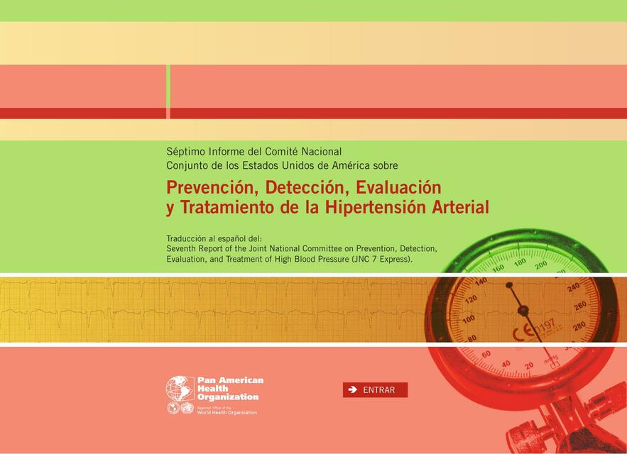 Prevención, Detección, Evaluación y Tratamiento de la Hipertensión Arterial