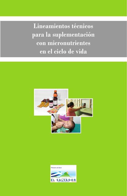 Lineamientos micronutrientes ciclo de vida  