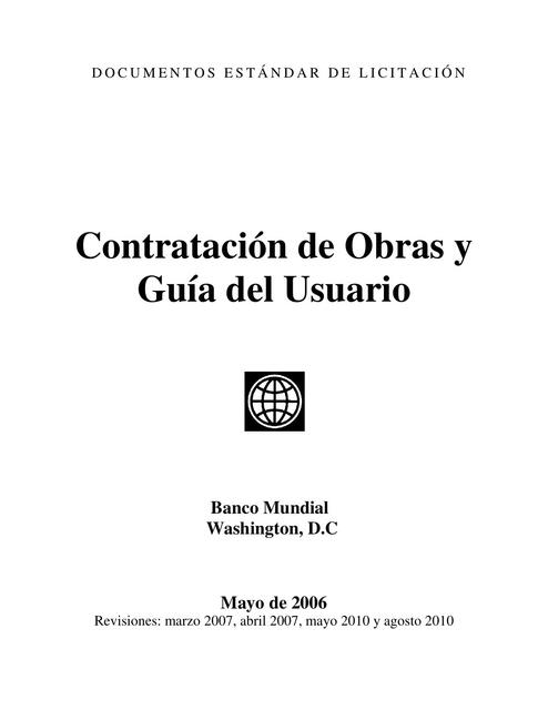 Contratación de Obras y Guía del Usuario