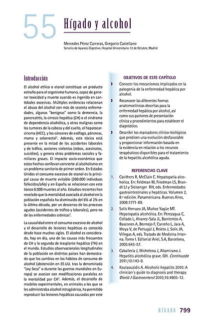 Higado y alcohol: Relaciones y cirrosis hepática