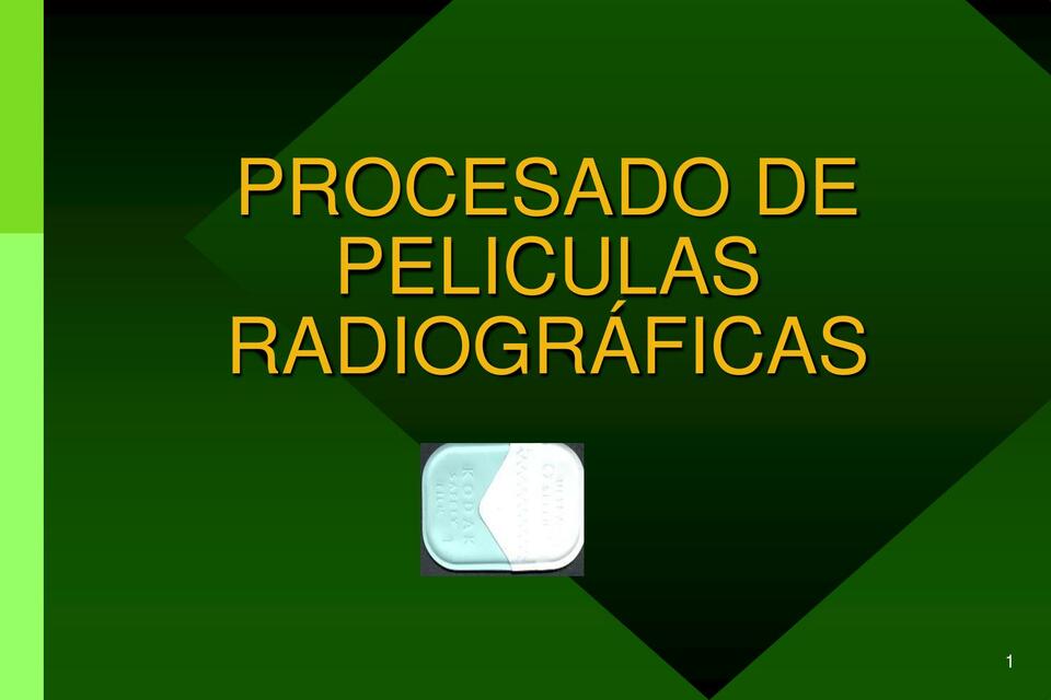 Procesado  Radiográfico 