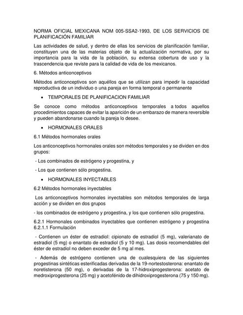 Servicios de Planificación Familiar 