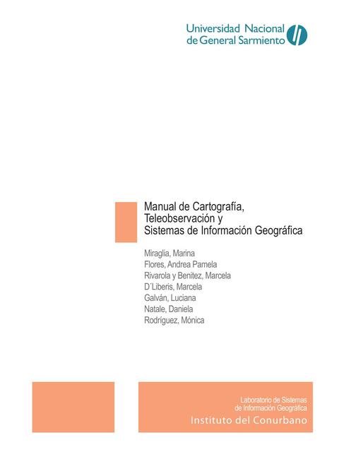 Manual de Cartografía, Teleobservación y Sistemas de Información Geográfica