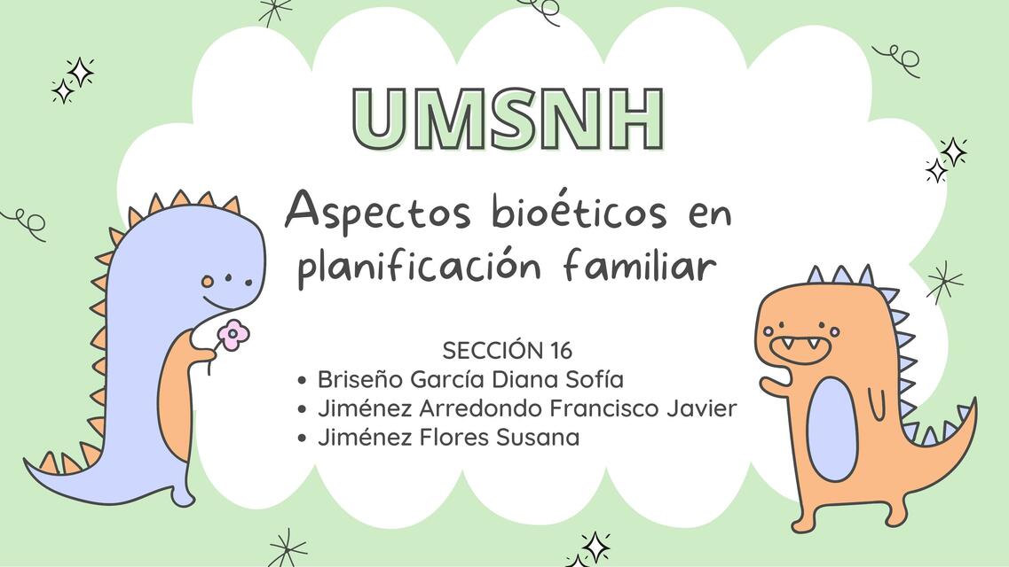 Aspectos Bioéticos en Planificación Familiar