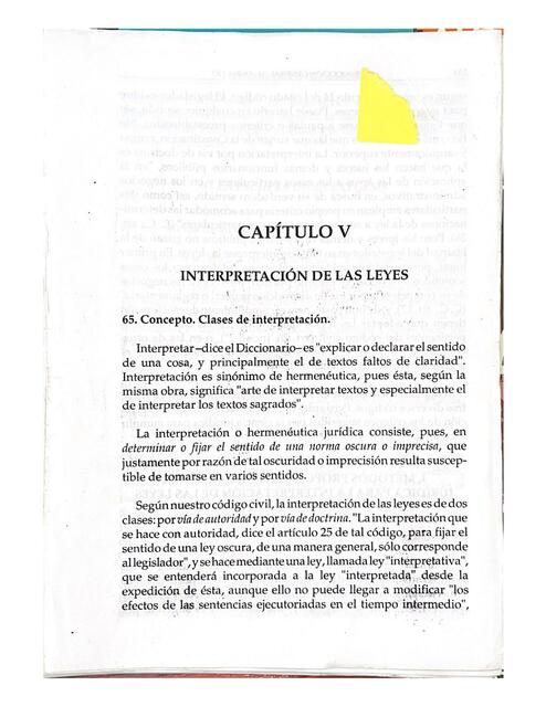 Interpretación de las Leyes