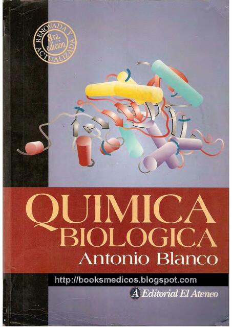 Química Biológica de Antonio Blanco 8va