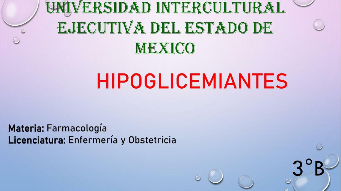 Hipoglicemiantes