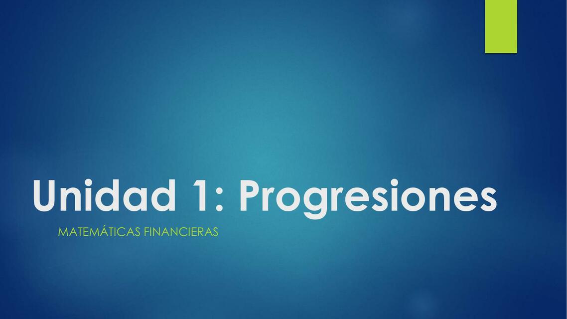 Progresiones Aritméticas