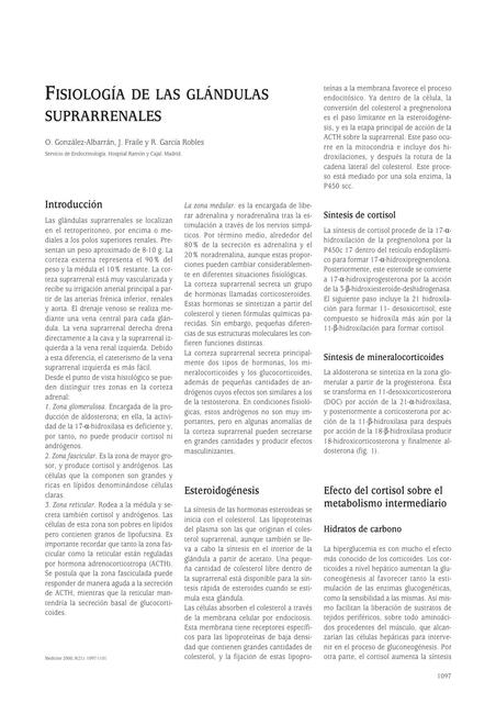 Fisiología de las Glándulas Suprarrenales 