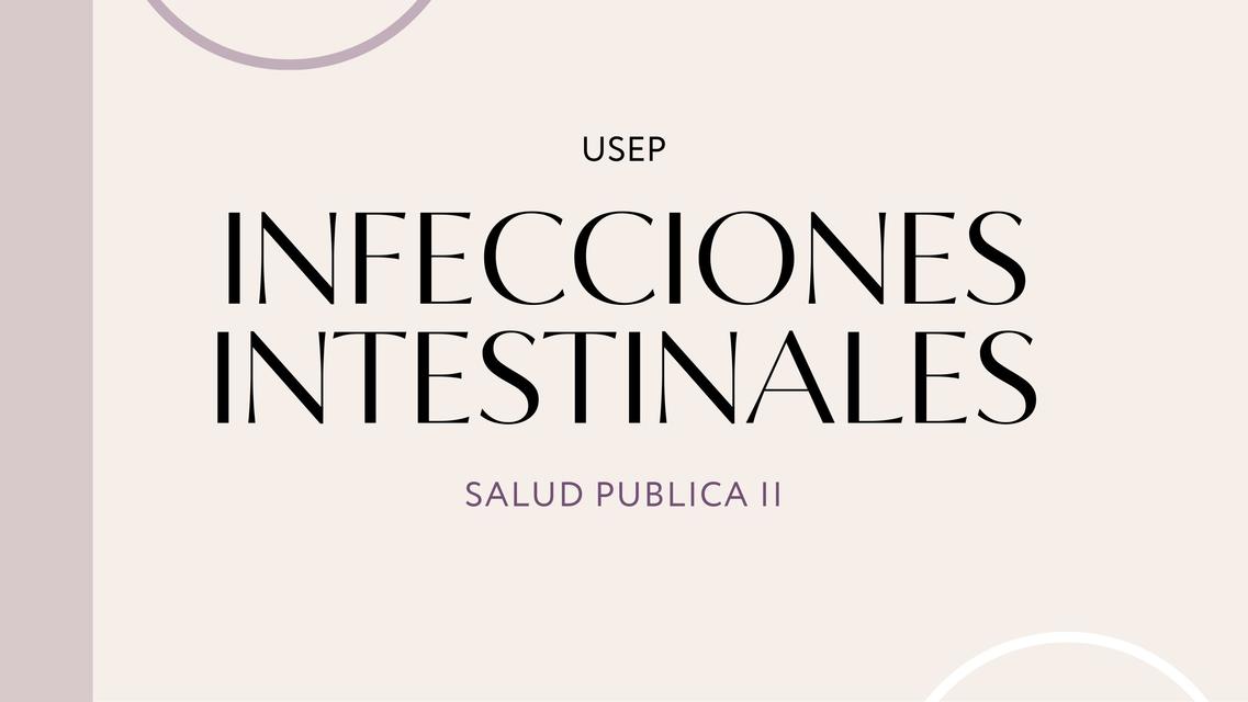 Infecciones intestinales