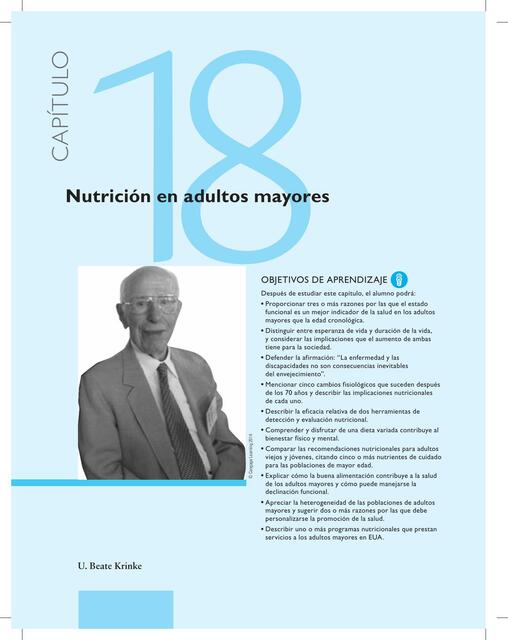 Nutrición en Adultos Mayores 