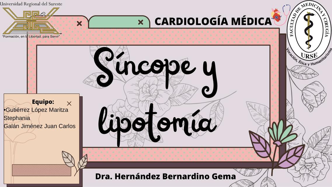 Síncope y Lipotomía