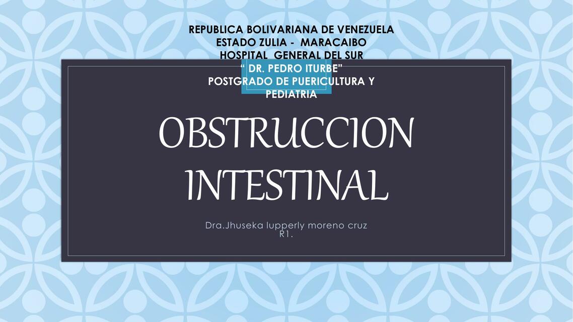 Obstrucción Intestinal 