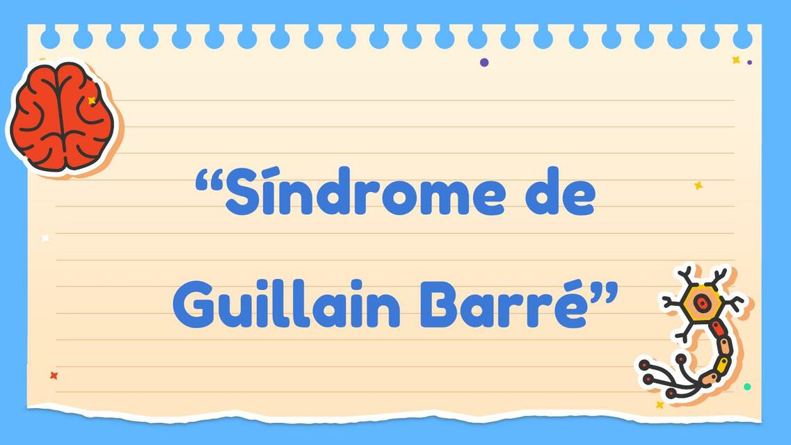 Síndrome de Guillain Barré