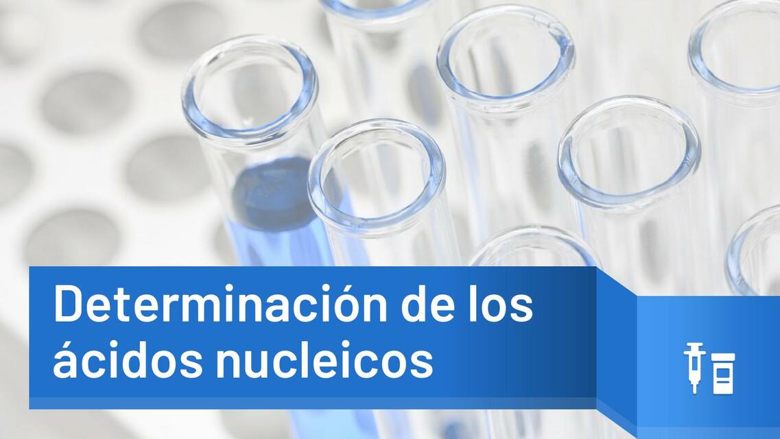 Determinación de Ácidos Nucleicos