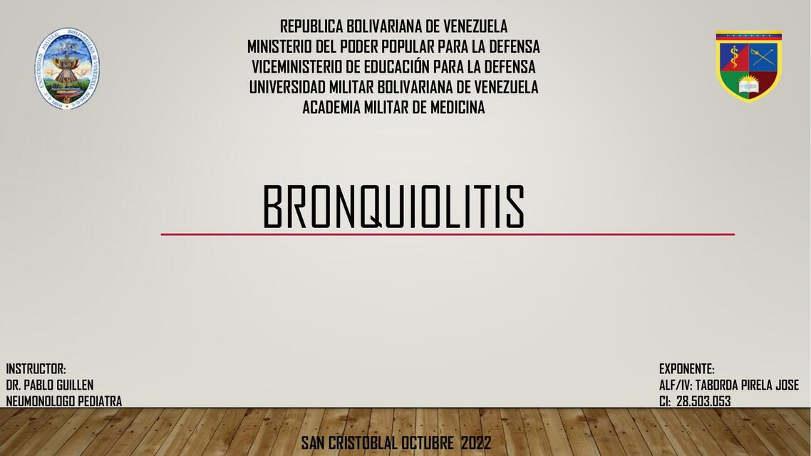 Bronquiolitis