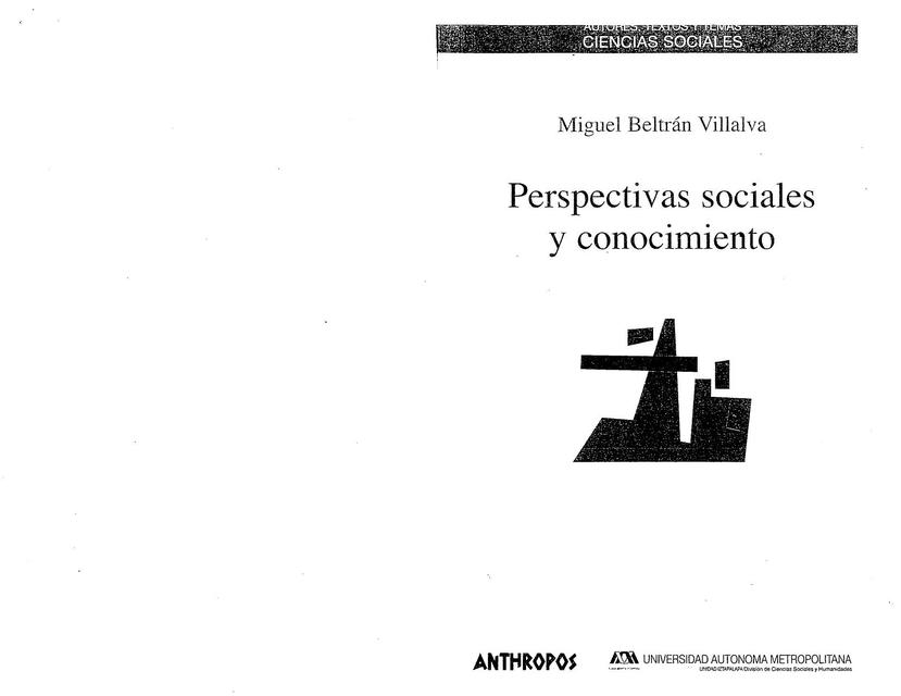 Perspectivas sociales y conocimiento 