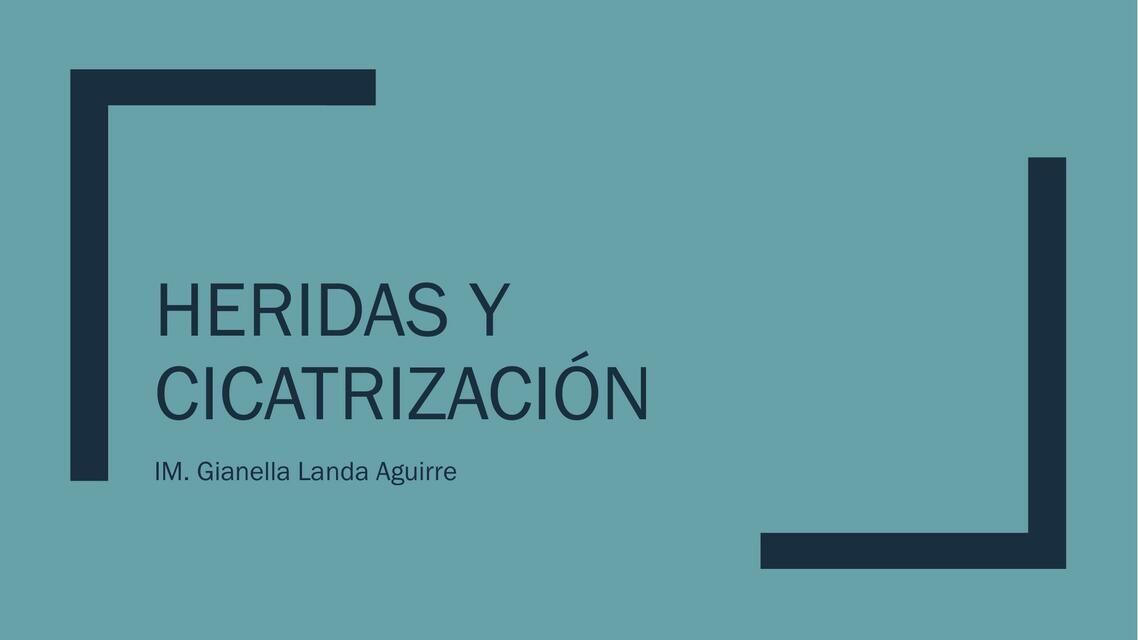 Heridas y Cicatrización