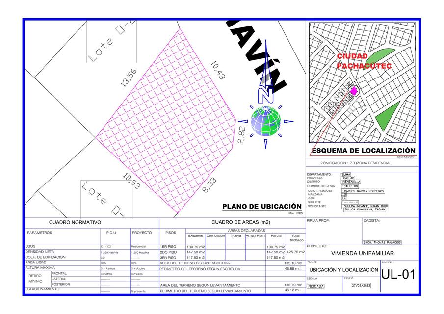 Ejemplo de Plano de Ubicación