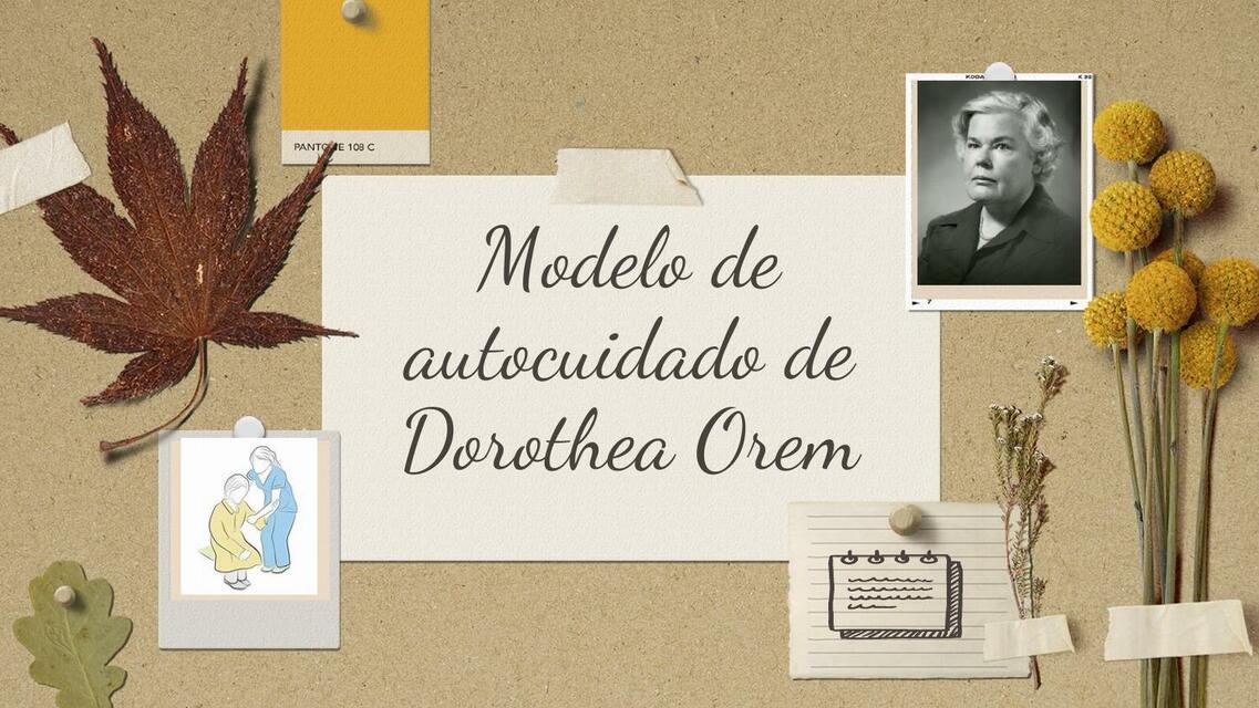 Modelo de autocuidado de Dorothea Orem