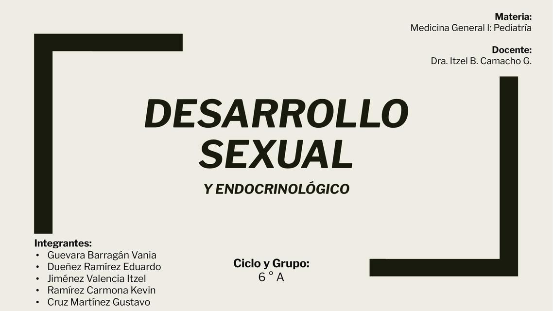 Desarrollo Sexual 