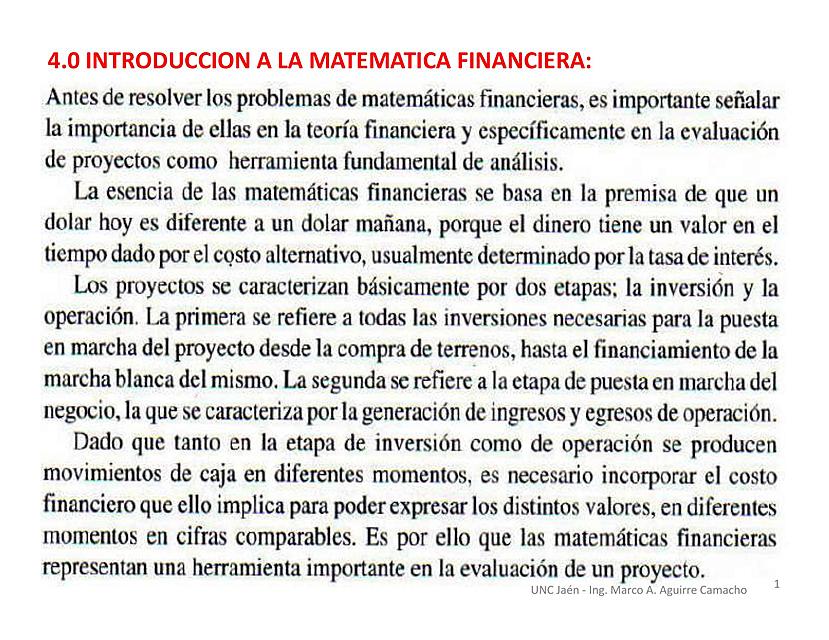 Sesión 04 Matemática financiera