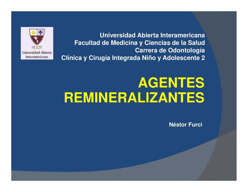 Agentes Remineralizantes   