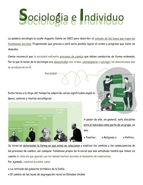 Sociología e Individuo 