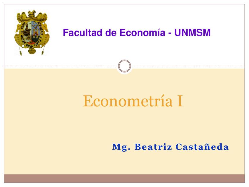 Introducción Econometría 