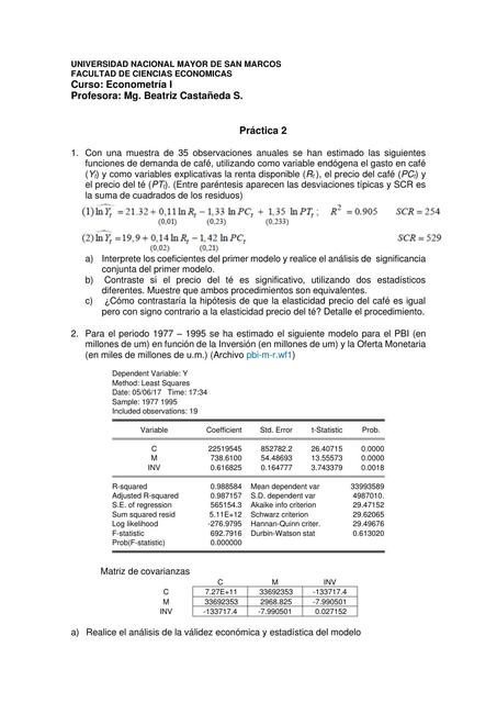 Econometría I