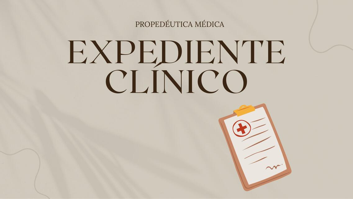 Expediente Clínico