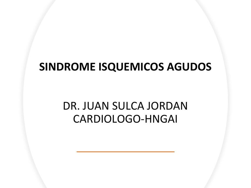 Síndrome isquémico agudo 