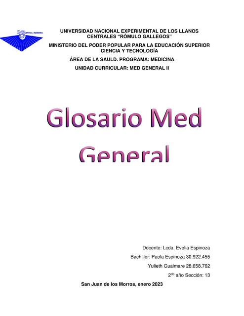 Glosario de Medicina General