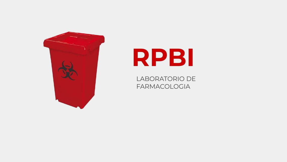 RPBI- Laboratorio de Farmacología 