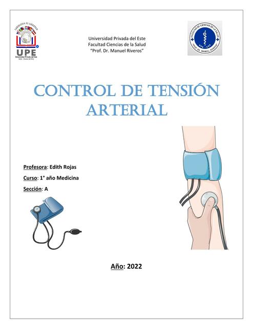 Control de Tensión Arterial