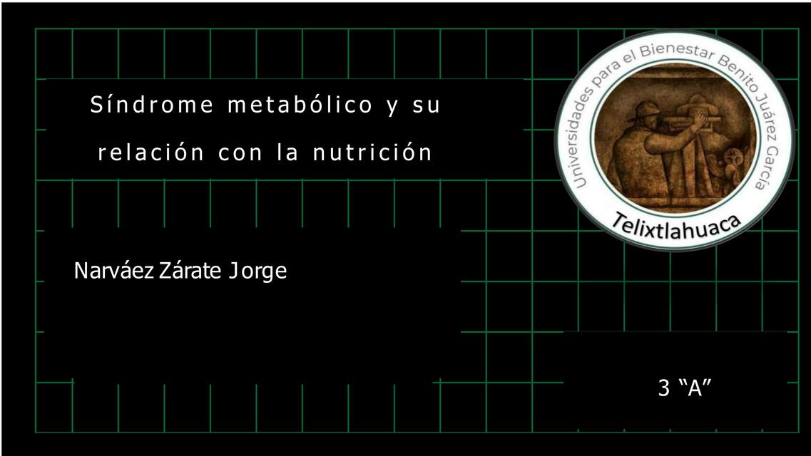 Síndrome Metabólico y su Relación con la Nutrición 