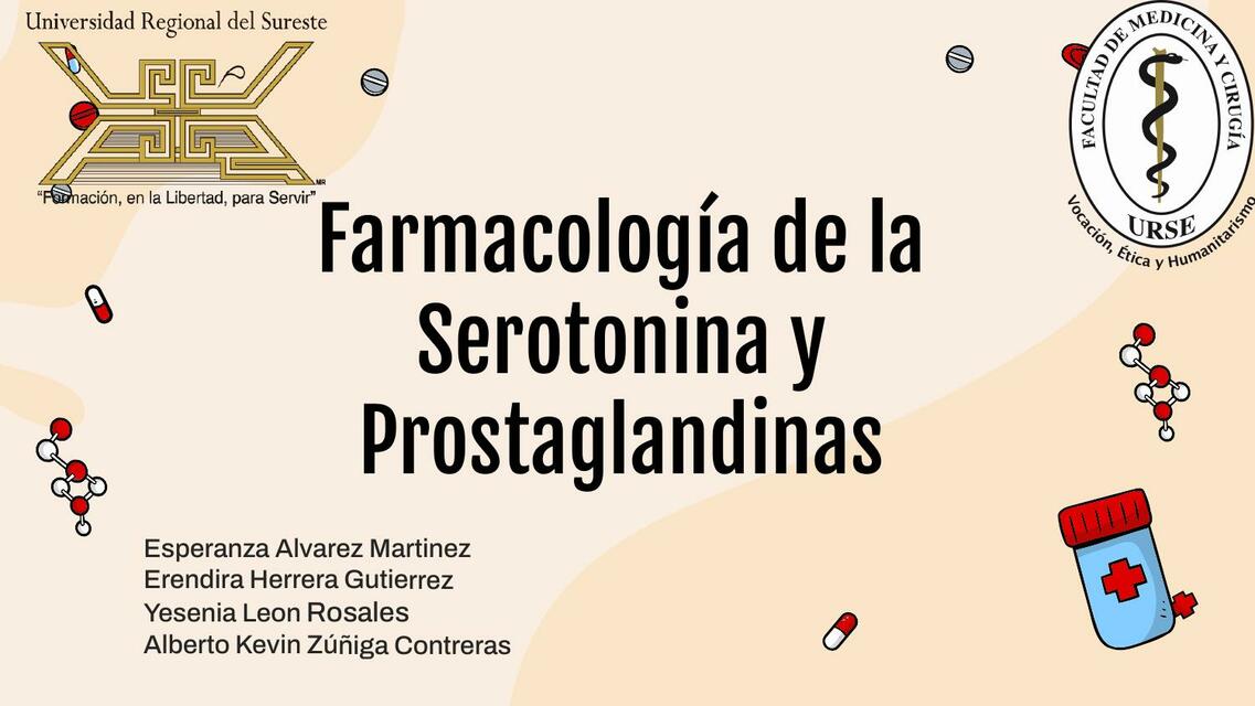 Farmacología de la Serotonina y Prostaglandinas