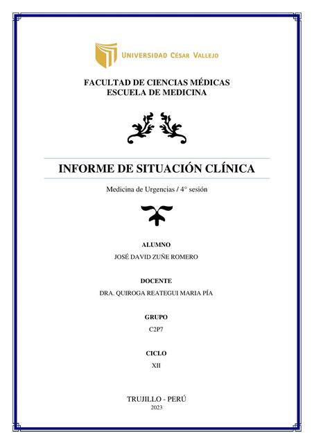 Informe de Situación Clínica 