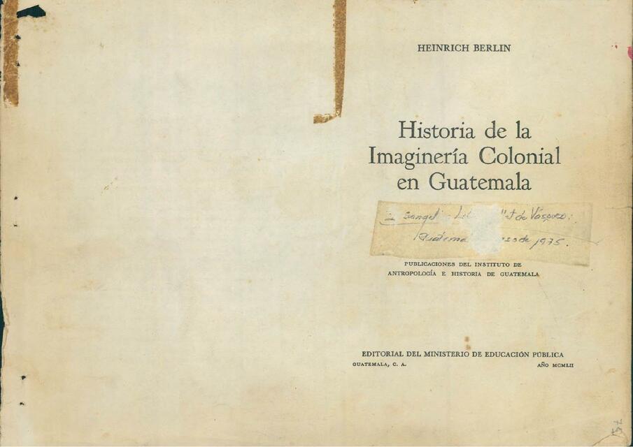 Historia de la Imaginería Colonial en Guatemala