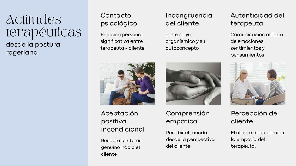 Actitudes terapéuticas | Claudia Quispe | uDocz