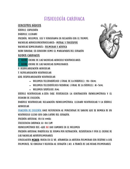 Fisiología Cardiaca 