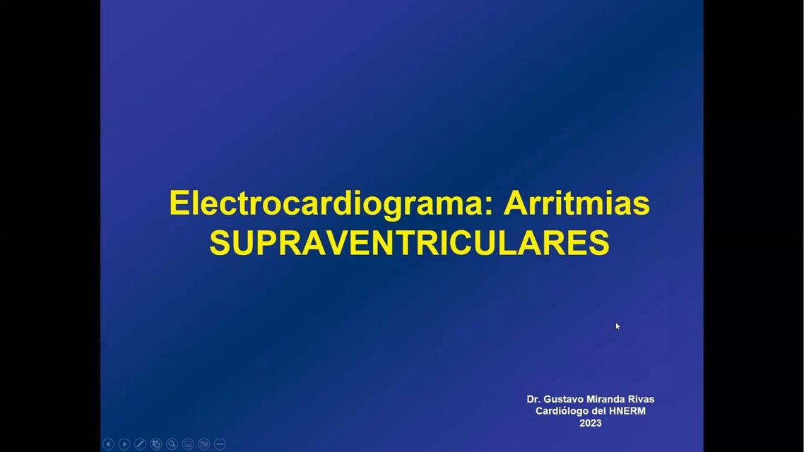 Electrocardiograma: Arritmias Supraventriculares 