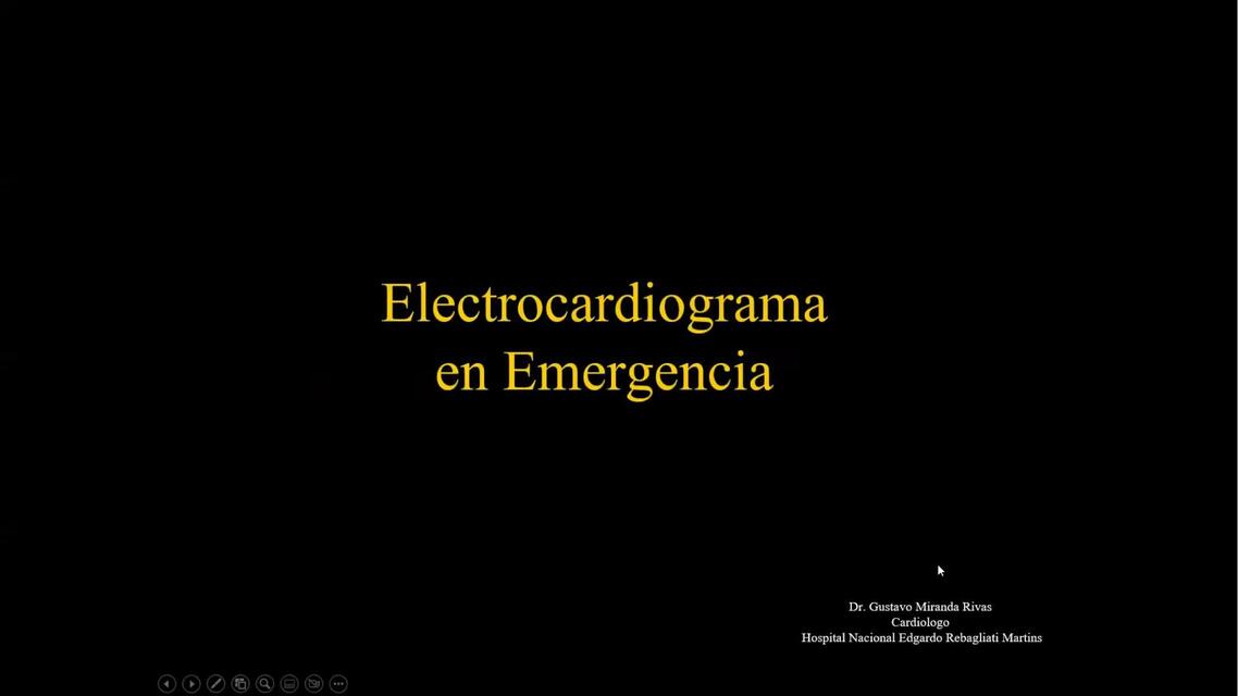 Electrocardiograma en Emergencia 