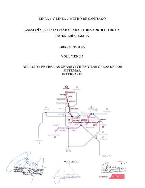 Relación entre las Obras Civiles y las Obras de los Sistemas 