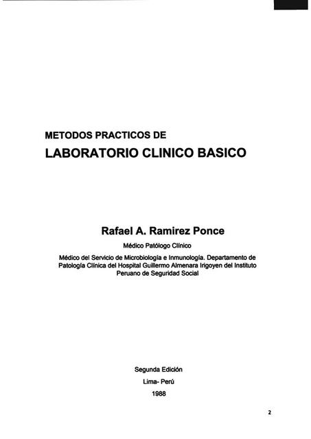 Métodos Básicos de Laboratorio Clínico Básico