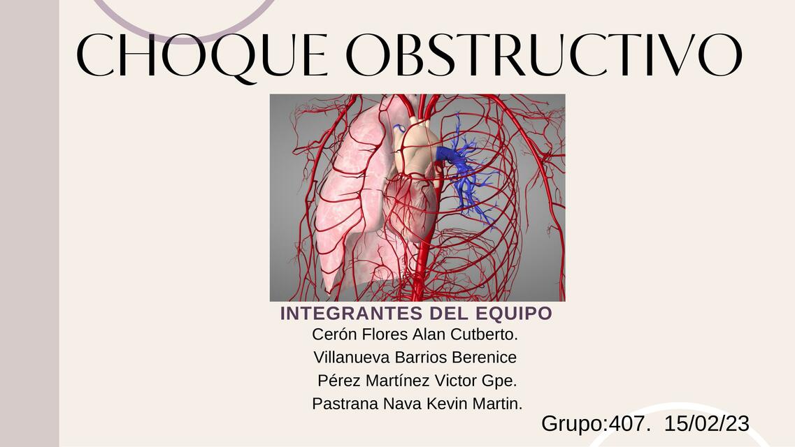 Choque Obstructivo 