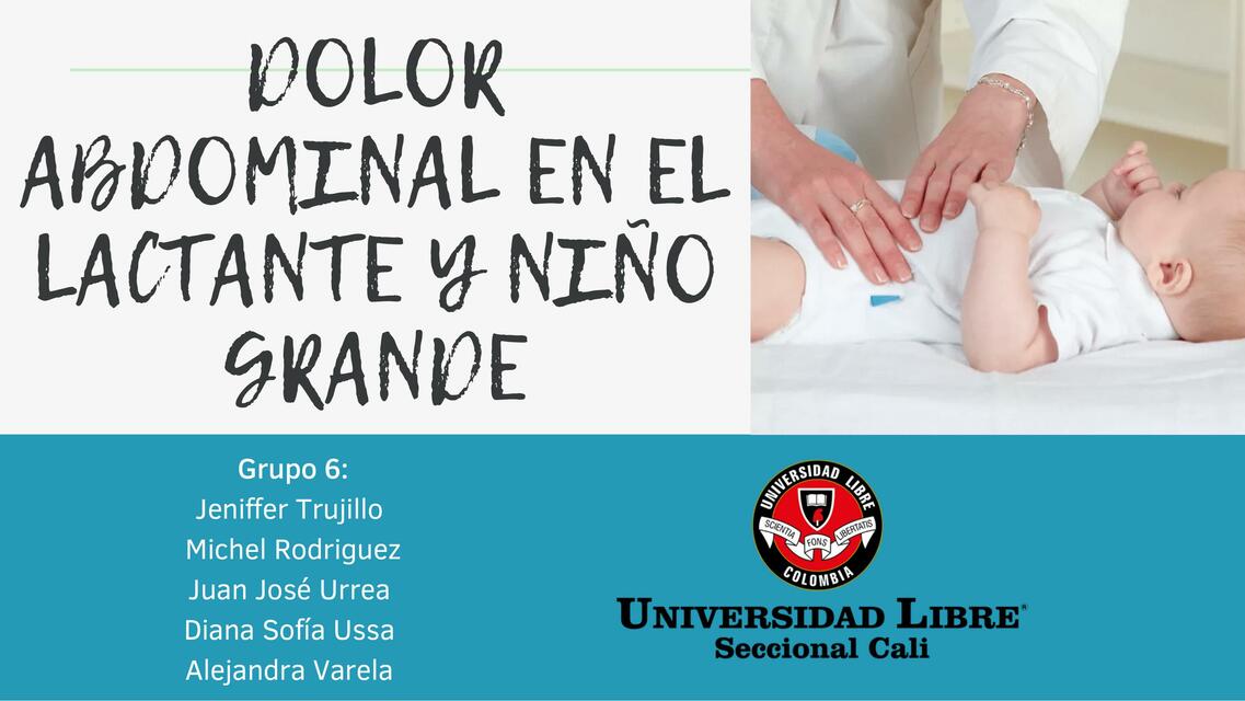 Dolor Abdominal en el Lactante y Niño Grande