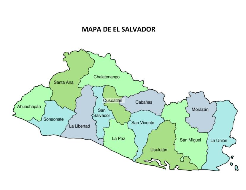 Mapa de el Salvador 