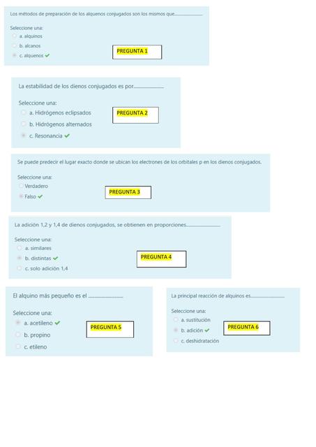 Cuestionario Alquinos con respuestas